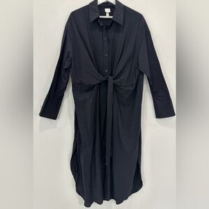 H&M Black Long-Sleeve Dress